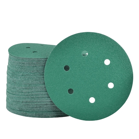 Legit Grit 6 inch Sand paper Disc, 6-Hole, 80 Grit, 100PK LG6-680-100